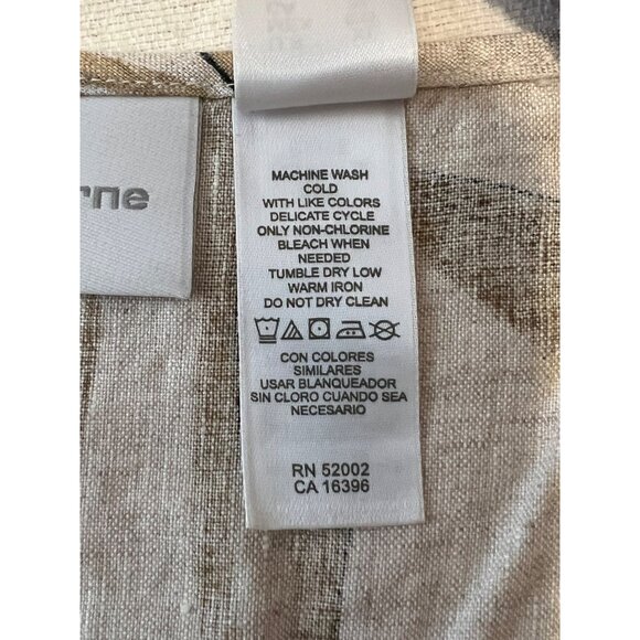 LIZ CLAIBORNE 100% Linen Bamboo Print Sleeveless Shirt Size XL - Picture 6 of 11